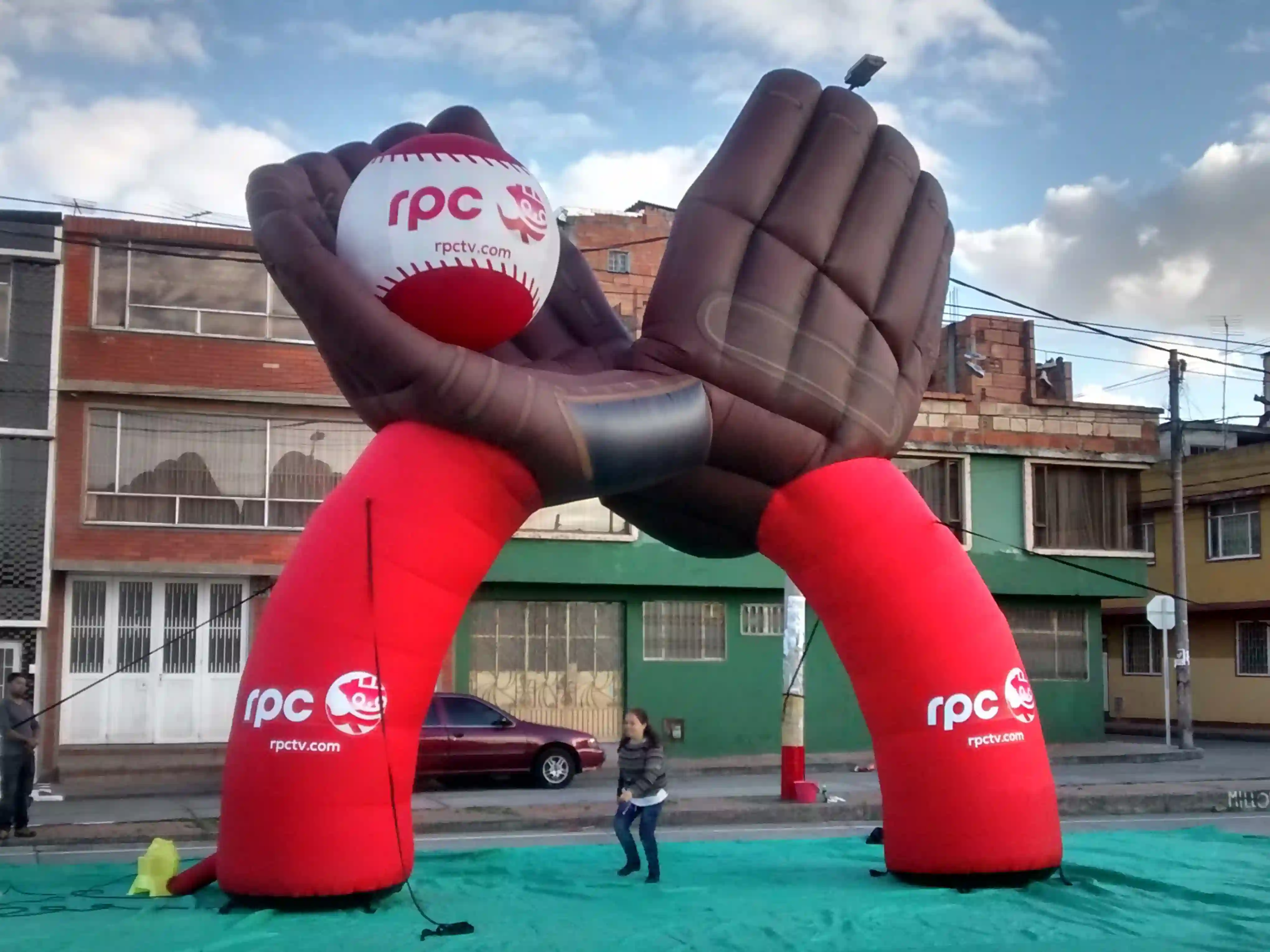 Arco Inflable con temática de Beisbol
